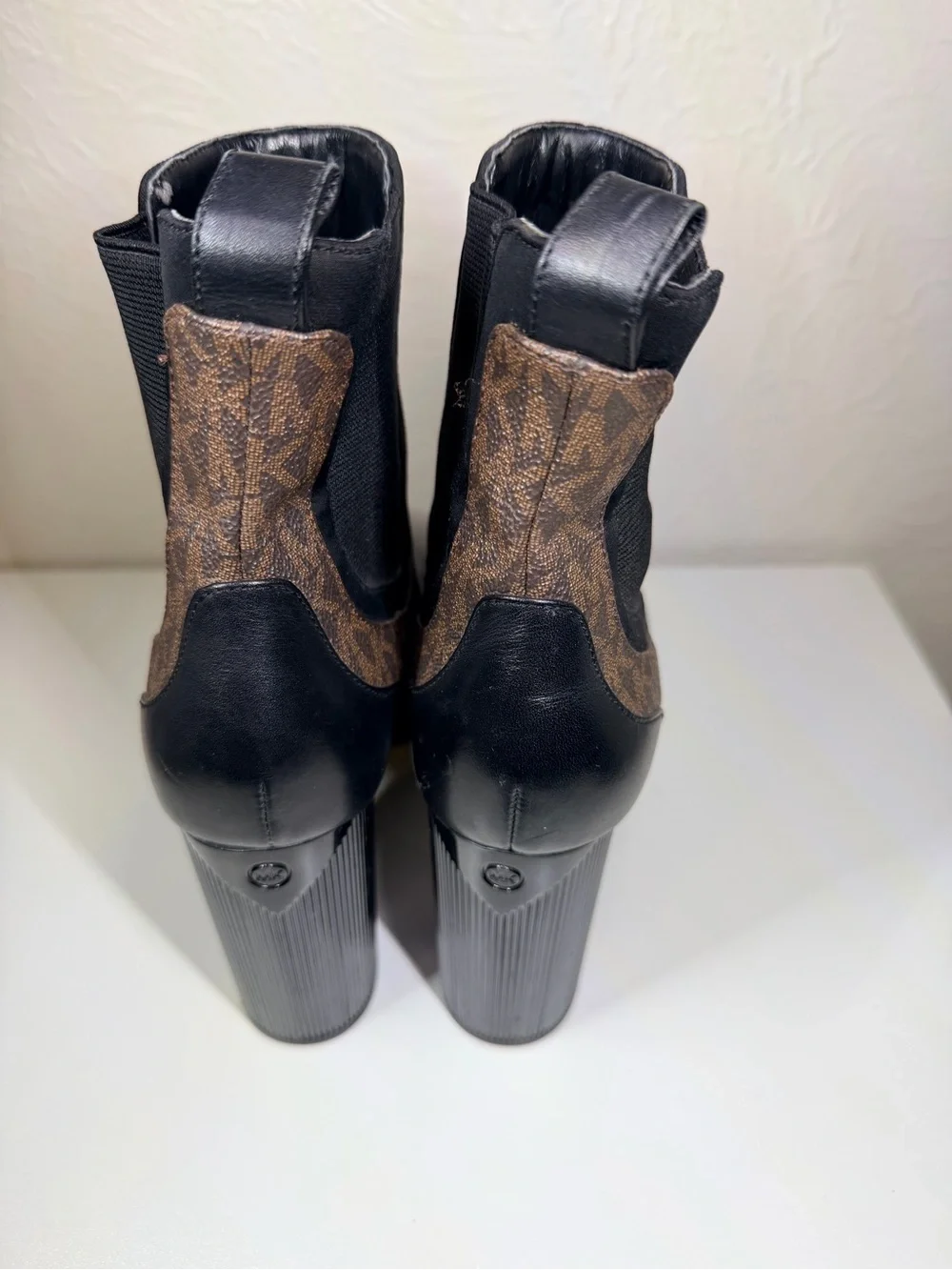 Michael Kors Black Leather Ankle Boot